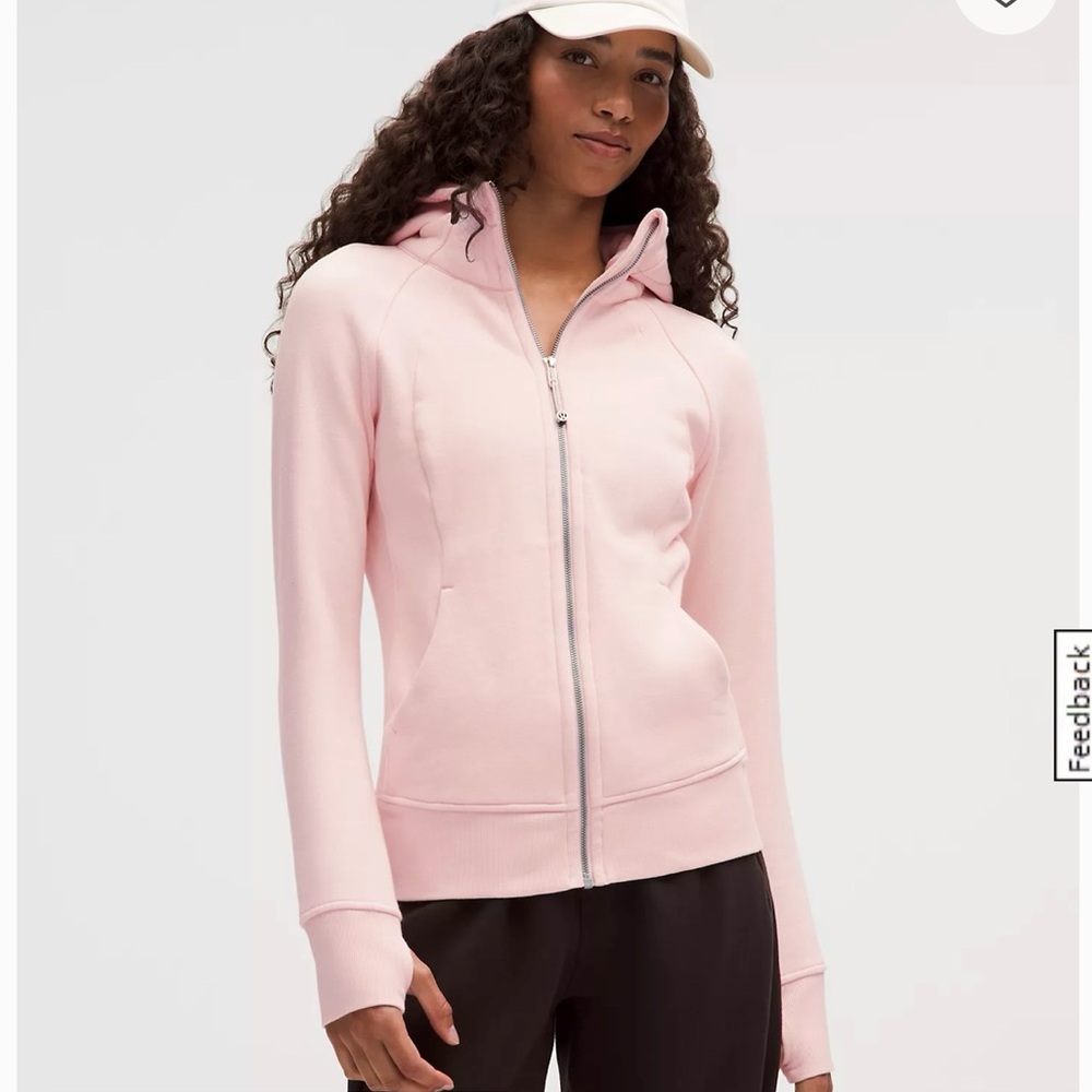Lululemon Scuba Full Zip Hoodie peach size 2 - Picture 1 of 8